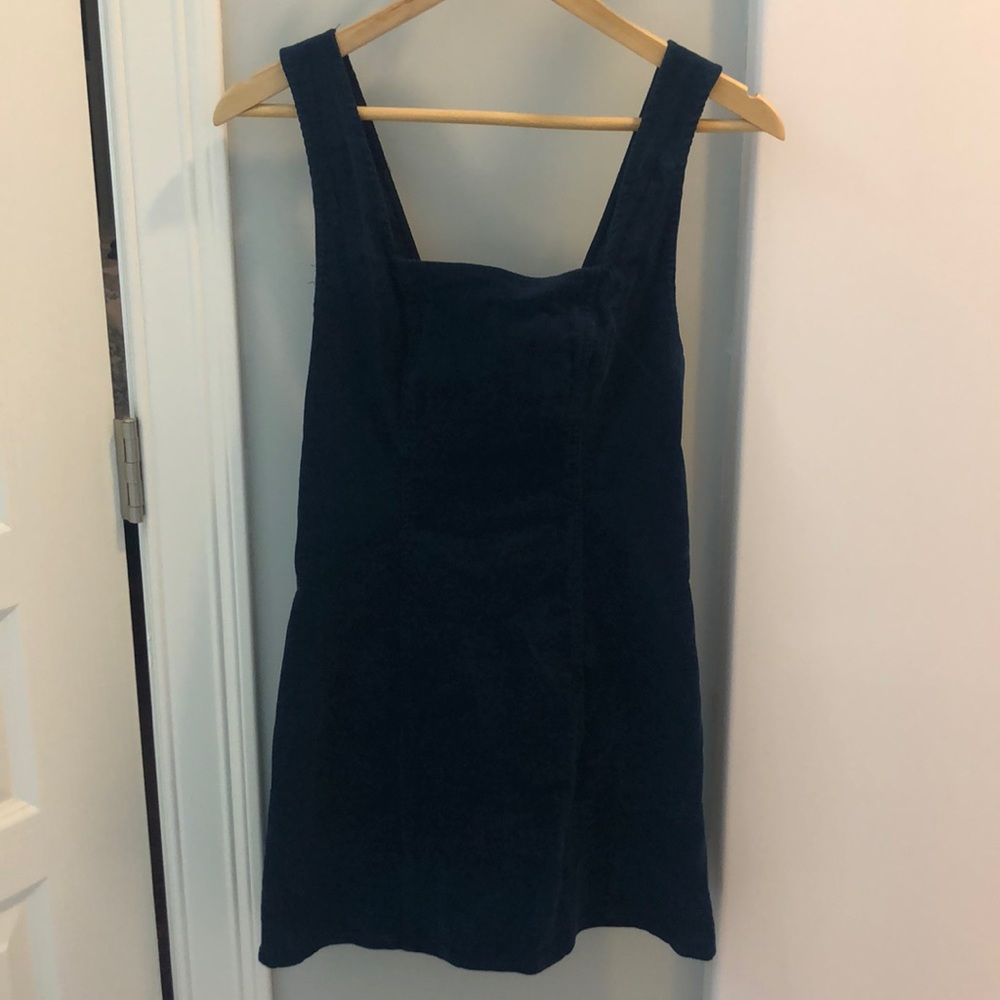 Urban Outfitters Corduroy Dark Blue Mini Dress